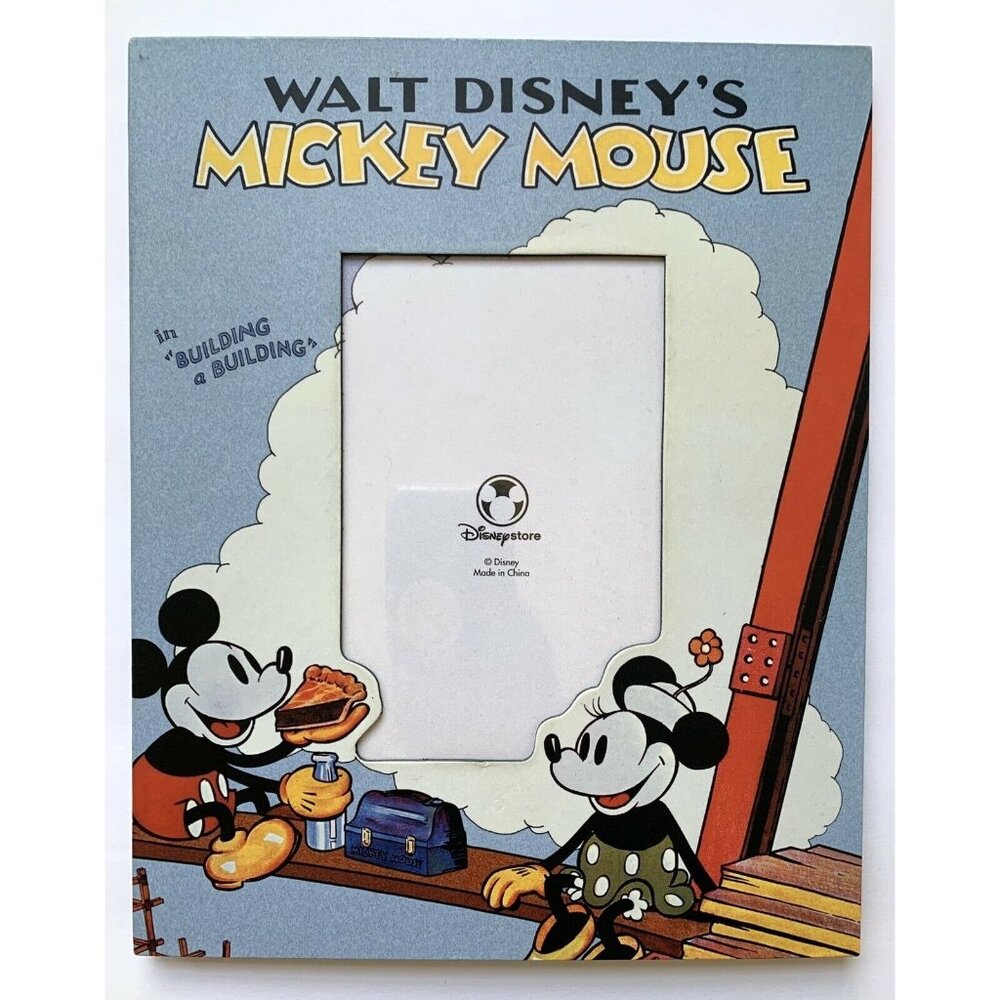 Disney Store Photo Picture Frame Large Mickey Minnie 10x8 Fits 5.5x3.5 Retro